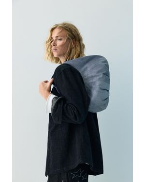 Pull&Bear Borsa A Spalla Testurizzata - Blu