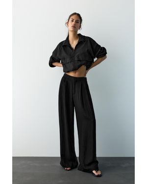 Pull&Bear Pantaloni Eleganti Con Pinces - Nero