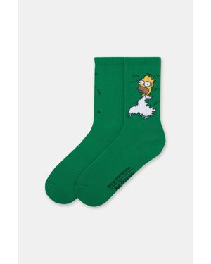 Pull&Bear Calzini Alti Homer Simpson - Verde