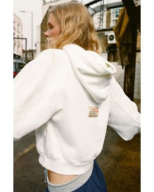 Pull&Bear Sweat À Capuche Graphique Nyc - Neutre