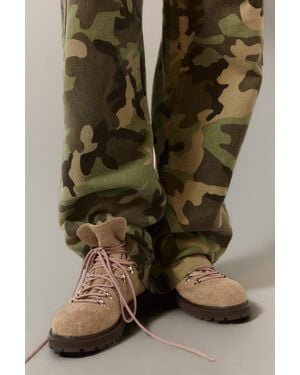 Pull&Bear Bottines Trekking Cuir - Vert