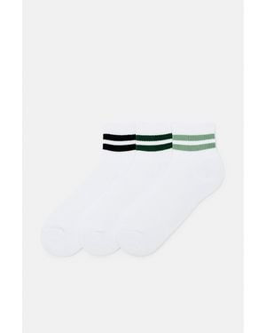 Pull&Bear Set 3 Paia Di Calzini A Righe - Multicolore
