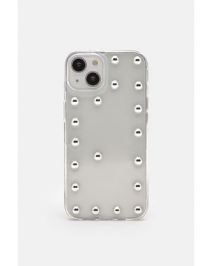 Pull&Bear Doorzichtig Iphonehoesje Met Studs - Grijs