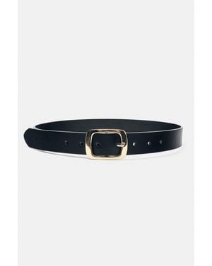 Pull&Bear Ceinture Boucle Rectangulaire - Noir