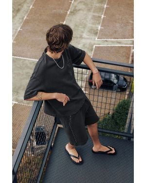 Pull&Bear Bermuda Jogger Con Borchie - Rosso
