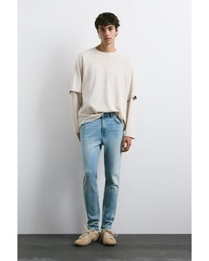 Pull&Bear Skinny Fit Jeans - Grijs