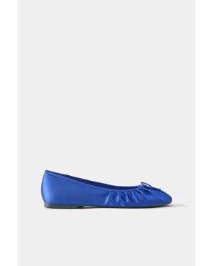 Pull&Bear Ballerine Arricciate - Blu