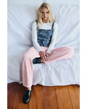 Pull&Bear Denim Top Met Scheuren - Zwart