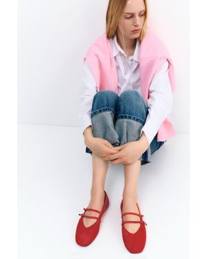 Pull&Bear Ballerine Con Fascette - Rosso