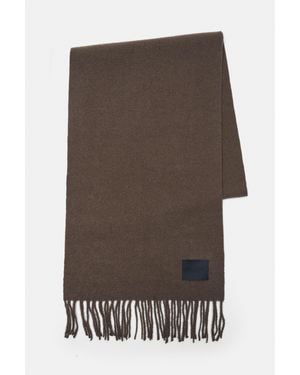 Pull&Bear Écharpe Basique À Franges - Marron