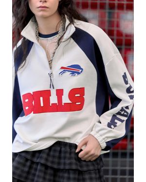 Pull&Bear Felpa Nfl Bills Con Cerniera - Rosso