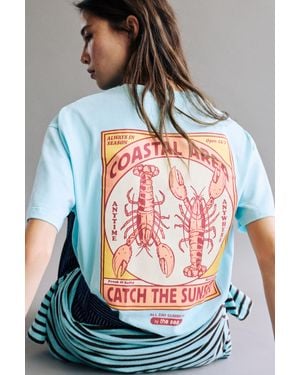Pull&Bear T-Shirt Imprimé Langoustes - Multicolore