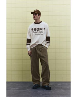 Pull&Bear Pantalon Jogger À Carreaux - Vert