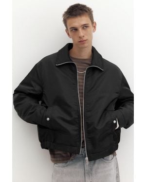 Pull&Bear Bomber Con Colletto A Camicia - Nero