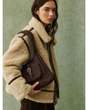 Pull&Bear Synthetisch Teddy Schoudertas - Groen