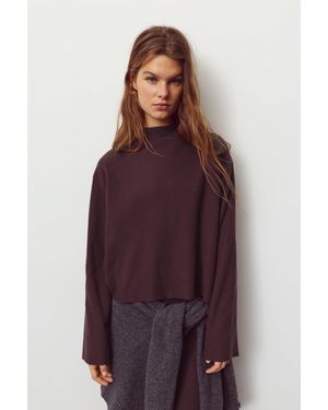 Pull&Bear T-Shirt En Maille Douce - Violet