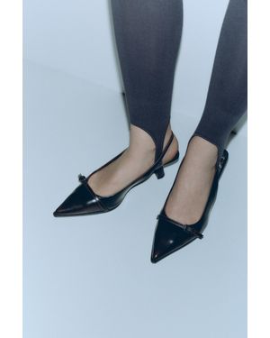 Pull&Bear Schoenen Met Gesp En Smalle Hak - Rood
