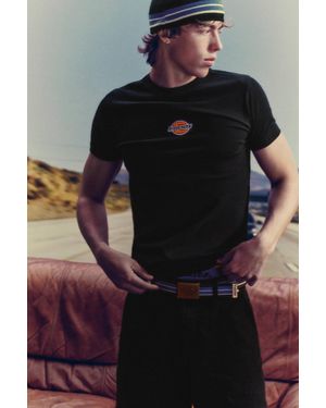Pull&Bear Dickies T-Shirt Met Korte Mouw - Zwart