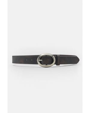 Pull&Bear Ceinture Boucle Ronde - Noir