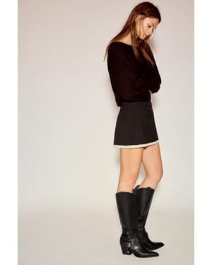 Pull&Bear Bottes Cowboy À Boucle - Noir