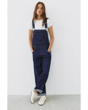 Pull&Bear Salopette Longue En Jean - Bleu