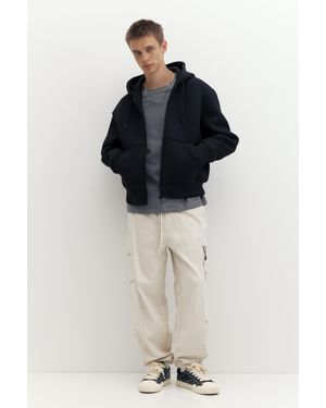 Pull&Bear Pantaloni Jogger Multitasche - Blu