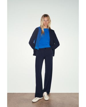 Pull&Bear Pantalon Habillé Straight - Bleu