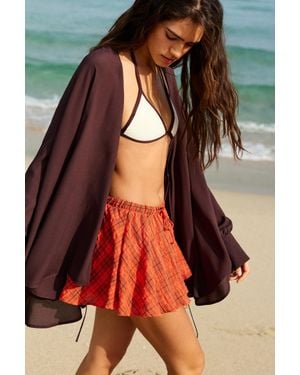 Pull&Bear Geruite Broekrok - Rood