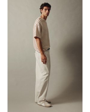Pull&Bear Pantaloni Chino Baggy Con Pinces - Multicolore