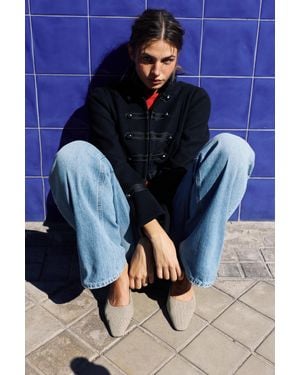 Pull&Bear Mules À Talon À Carreaux - Blanc
