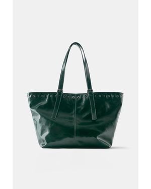 Pull&Bear Shopper Met Studs - Groen