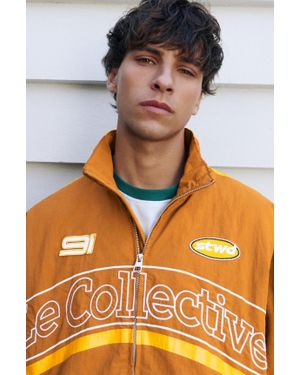 Pull&Bear Jack Met Panelen Van Nyloneffect - Oranje