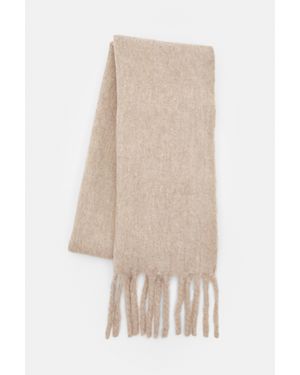 Pull&Bear Maxi Mohair-Look Sjaal - Naturel