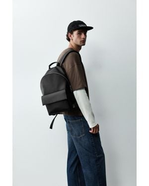 Pull&Bear Zaino Casual Con Patta - Blu