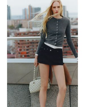 Pull&Bear Soft Touch Jack Met Knopen - Grijs