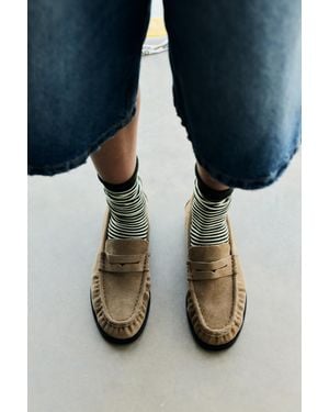 Pull&Bear Mocassini Arricciati - Blu