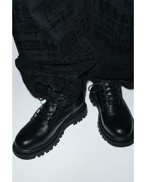 Pull&Bear Stivali Stringati Foderati - Nero