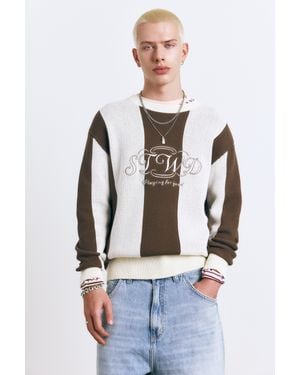 Pull&Bear Maglia A Righe Stwd - Blu