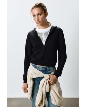 Pull&Bear Sweat À Capuche Zippé - Bleu