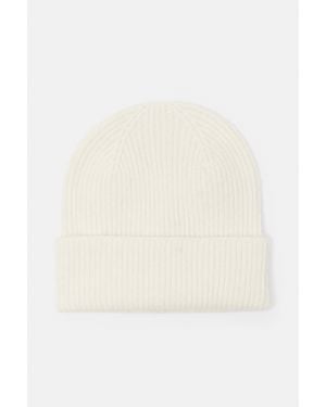 Pull&Bear Ribtricot Muts - Wit