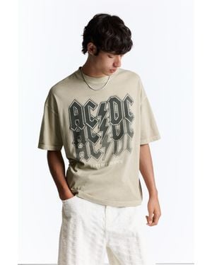 Pull&Bear Maglietta Relax Fit Ac/Dc - Multicolore