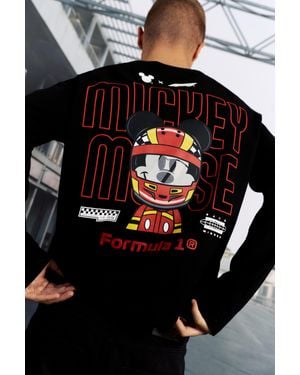 Pull&Bear Maglietta Disney X F1 Mickey - Nero
