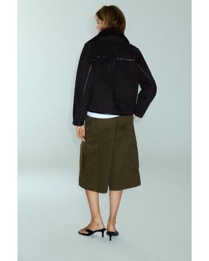 Pull&Bear Veste Double Face - Noir