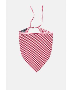 Pull&Bear Foulard Bandana A Quadri Vichy - Rosa