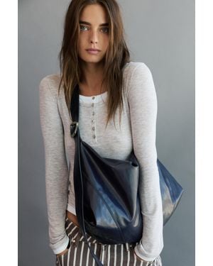 Pull&Bear Crossbody Shopper - Blauw