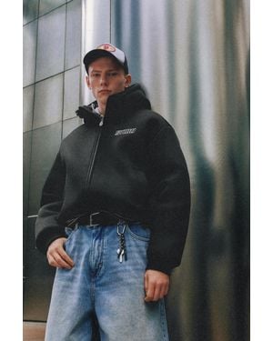 Pull&Bear Blouson Mesh Stwd - Gris