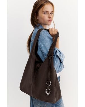 Pull&Bear Sac Cabas Avec Ornements - Noir