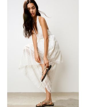 Pull&Bear Sandali Bassi Con Fascette - Neutro