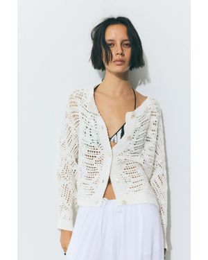 Pull&Bear Cardigan - Bianco