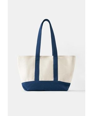 Pull&Bear Borsa Shopper - Blu